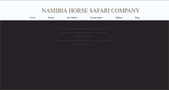 Desktop Screenshot of namibiahorsesafari.com